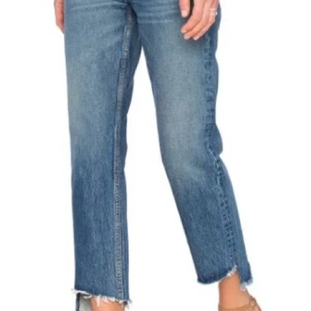 GRLFRND Helena High-Rise Straight Jeans — “Close to You” Wash